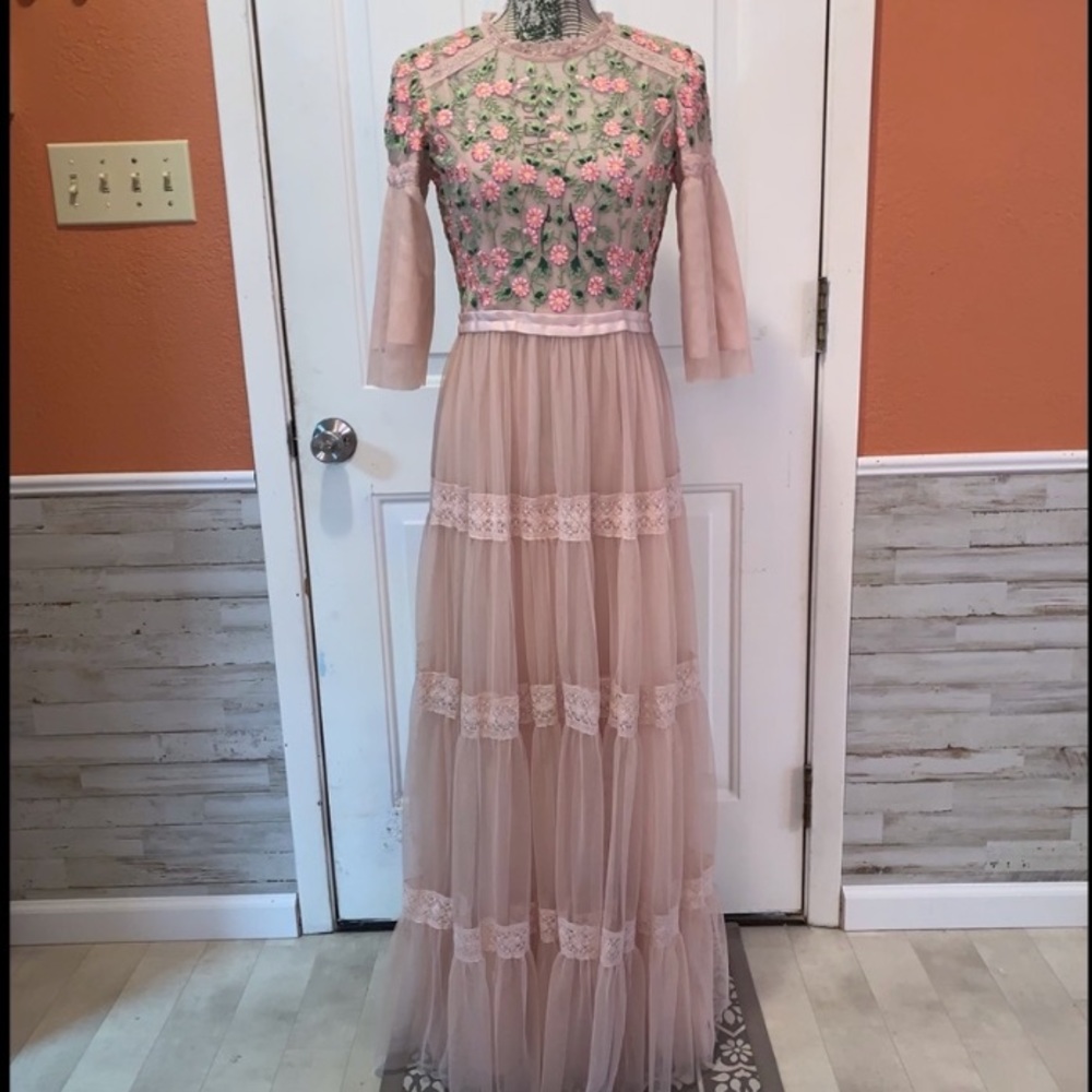 Rare Needle & Thread Embroidered Bodic…